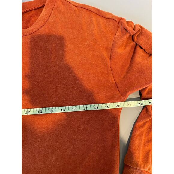 Wild Fable womens rust color sweatshirt tiered dress knee length size M - Picture 6 of 9